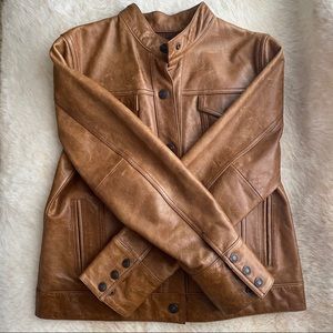Gap Caramel Leather Jacket